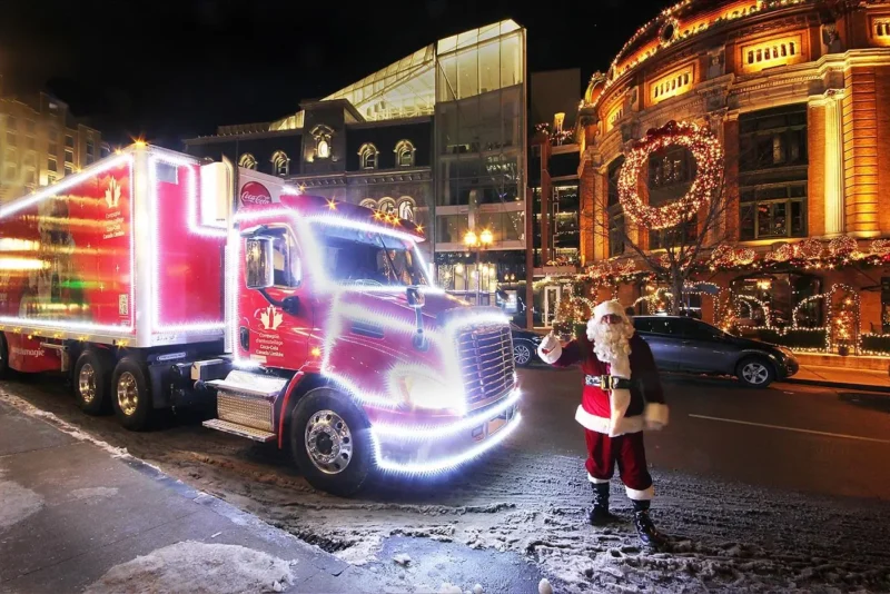 camion des fêtes coca-cola